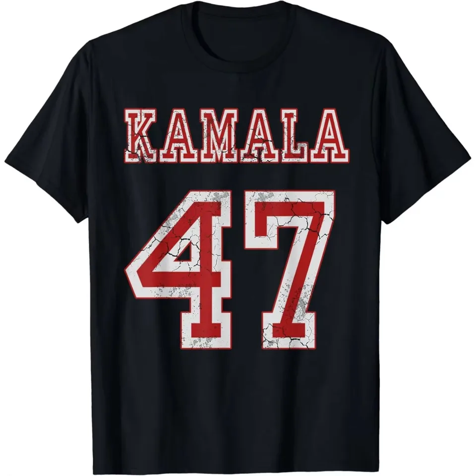 Kamala Harris 47. Prezident USA Amerika 2024 Voľby Harajuku Tričko módne s krátkym rukávom odevy na ulici