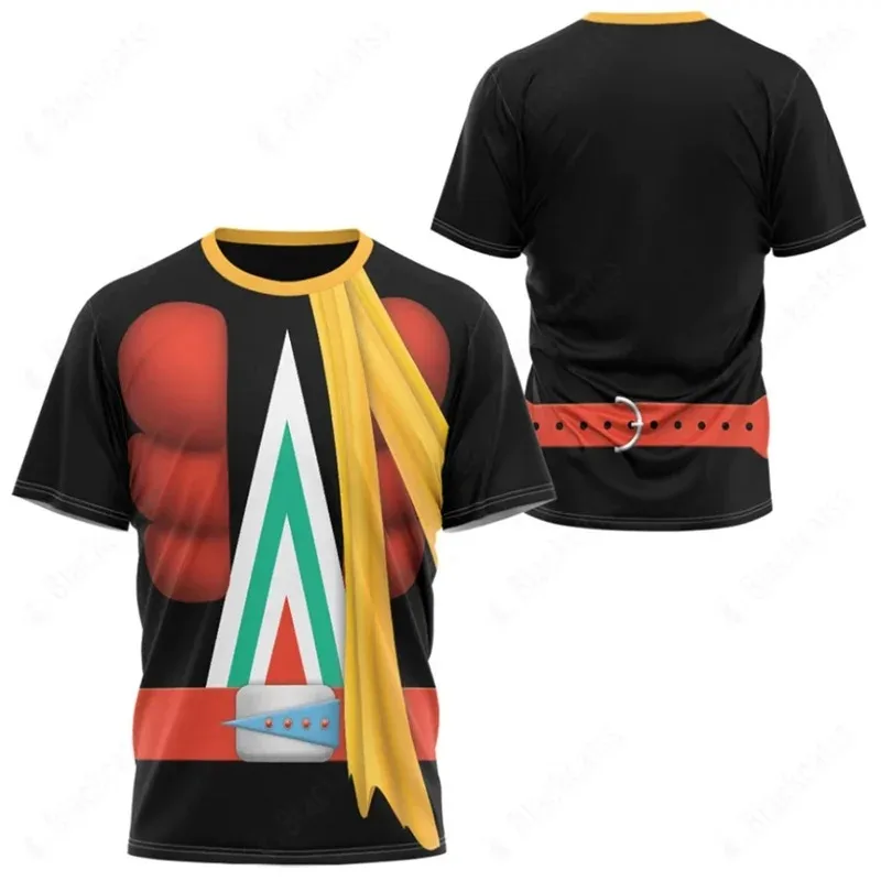 Kamen Rider W cyklón T tričko pre mužov Cool vzory 3D maskované kuuga výstavba tlačeného cosplay tričko Detské tričká dámske oblečenie
