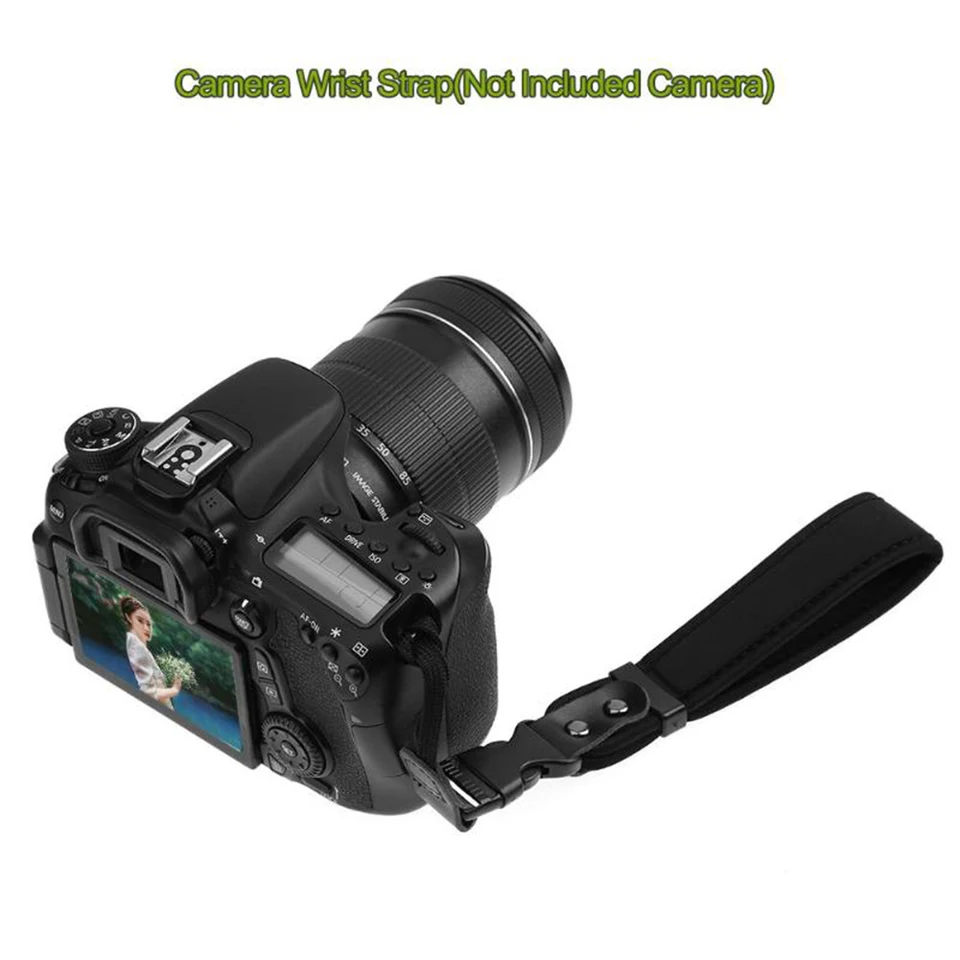 Kamerový remienok Pohodlné prenosné ručné zápästie remienok na remienok na zabezpečenie popruhu fotoaparátu pre fotoaparát Canon/Nikon/Sony Fujifilm