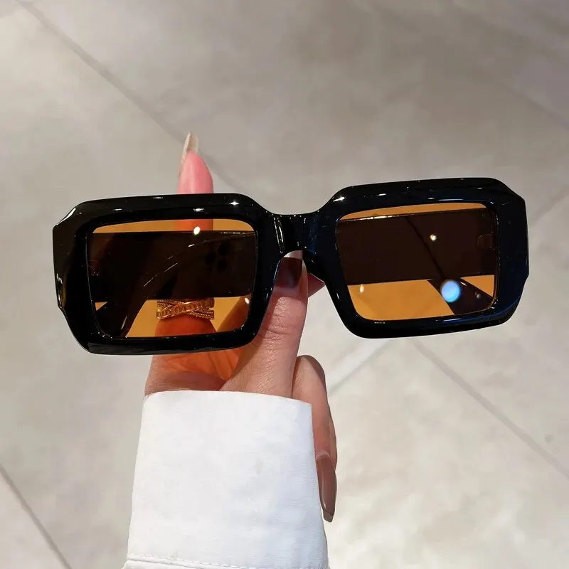 Kammpt Fashion Retro obdĺžnik punk odtiene ins dizajn značky dámske slnečné okuliare bedrové hip Pop turistické trendy slnečné okuliare pre pánske