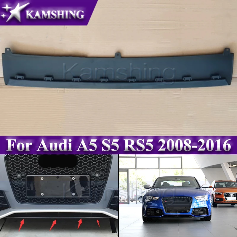 Kamshing Auto predný nárazník dolný spojler pre Audi A5 S5 RS5 2008-2016