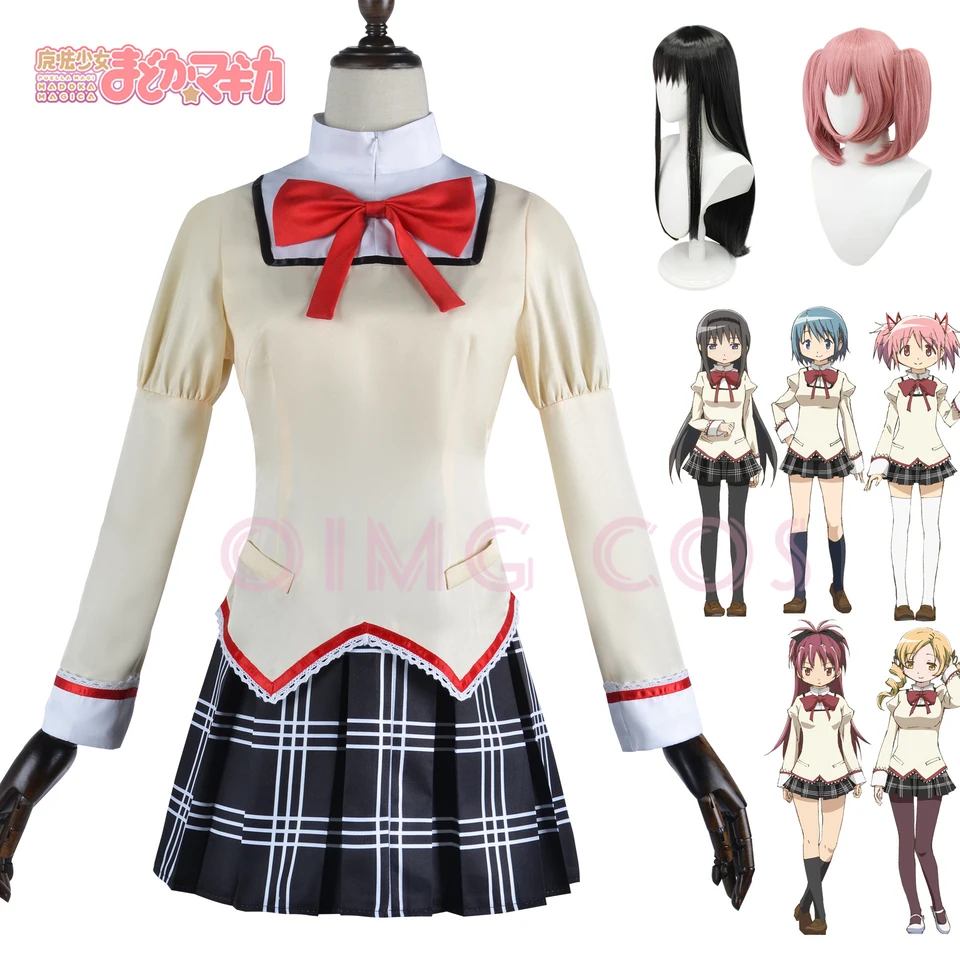 Kaname Madoka Akemi Homera Cosplay kostým School Uniforma Puella Magi Madoka Magica dospelých Anime Anime Halloween kostýmy ženy