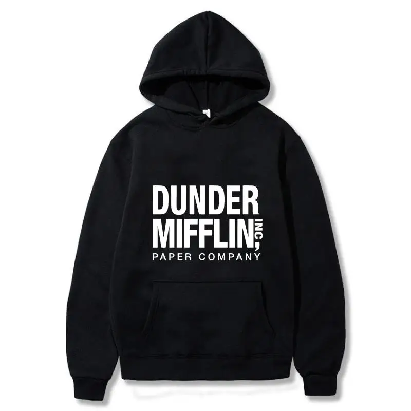 Kancelária Dunder Mufflin Inc mikina dwight schrute mikina Muži ženy kapucňy Príležitostné pullové sveter s kapucňou