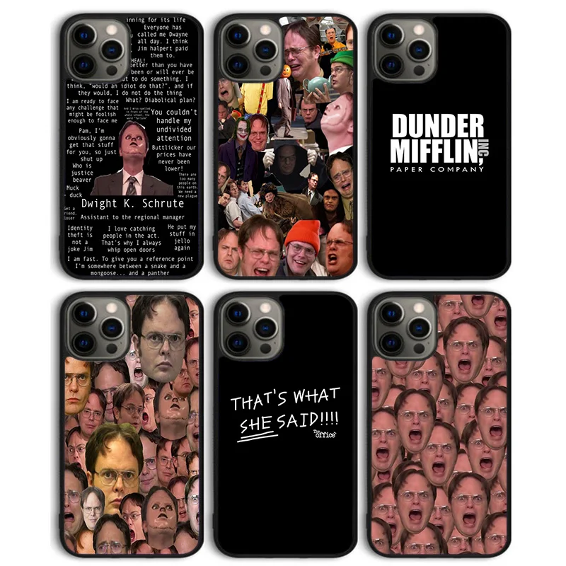 Kancelária Dwight Schrute Pase Case pre iPhone 16 15 SE2020 14 13 11 12 Pro Max Mini xs xr x Pluss Shell Coque