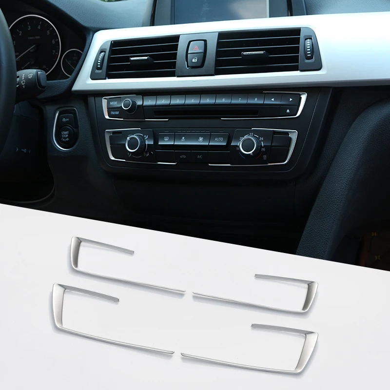 Kanceláriové príslušenstvo Matt Chrome Dashboard Cover Cover Trim Fit BMW 3 4 Series F30 F32 F34 320 420 2013-2018