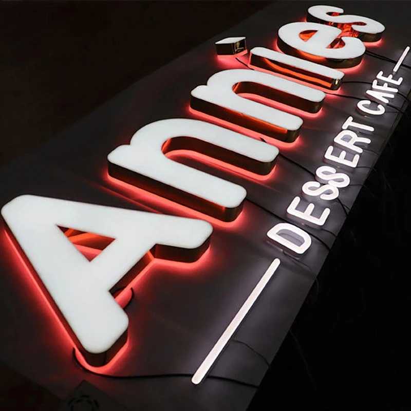 Kancelárska miestnosť Vlastné značenie Vnútorné vonkajšie podpisy LED písmená LOGO Akryl 3D nápis