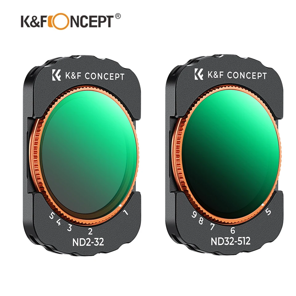 K&F Koncept Magnetická premenná ND2-32 a ND32-512 Neutrálna hustota filter Ultra HD s 28 vrstvovými povlakmi pre DJI Osmo Pocket 3