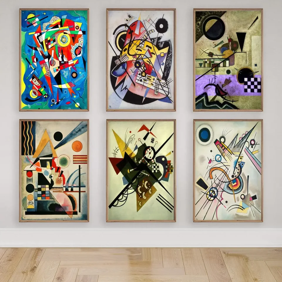 Kandinsky maliar Canvas Art Plagat a Wall Art, Picture Print, Modern Family, Decor Decor, Plagáty