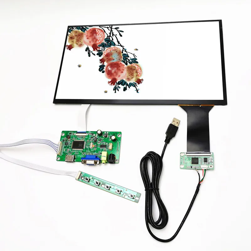 Kapacitná dotyková obrazovka 13,3 palca 1920x1080 Monitorový modul IPS HD LCD displej pre Linux Android Windows 7 8 10 Raspberry Pi