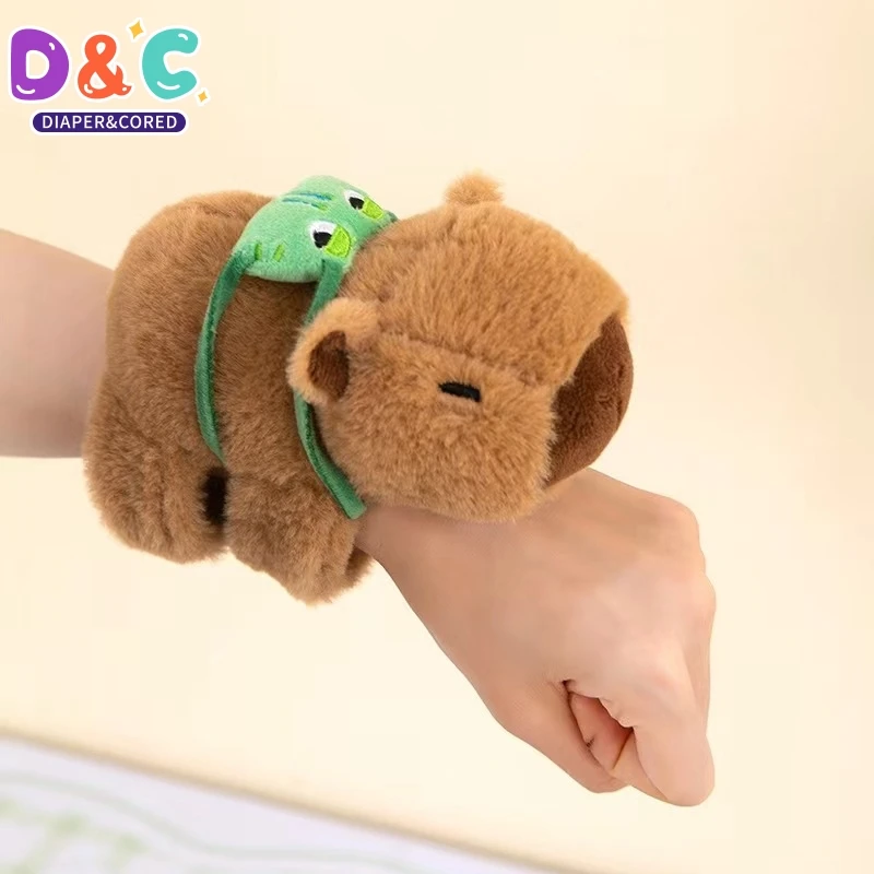 Kapibara plyšová bábika ležajúca na rukách kapi bara voda delfin bábika bábika Doll Doll Doll Doll Snap hračky s plyšovými hračkami