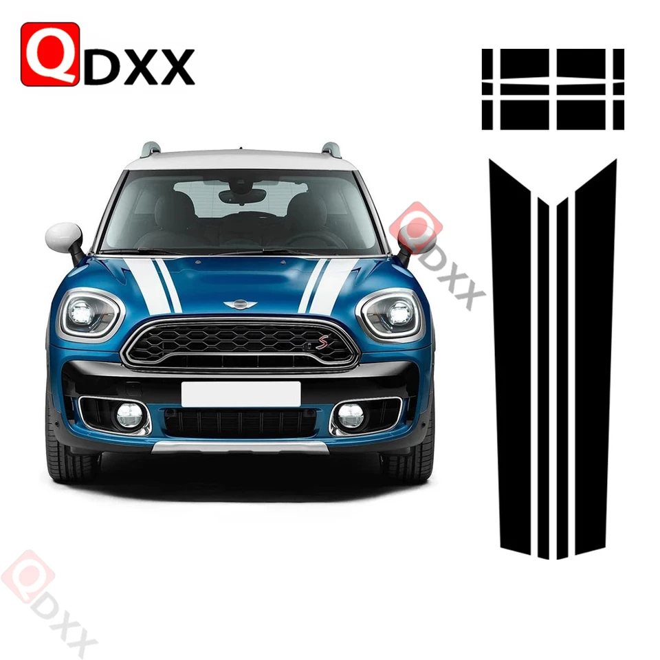 Kapucňa kmeň kapota motora zadný pruh tela vinylové nálepky pre BMW Mini Cooper S Countryman F60 2017 Príslušenstvo Styling automobilu