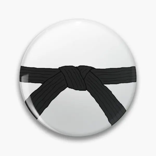 Karate čierny opasok mäkký gombík PIN vtipný brošň dám dám darček kov kovový dekor milenec módny odznak klobúk kreatívne oblečenie roztomilé