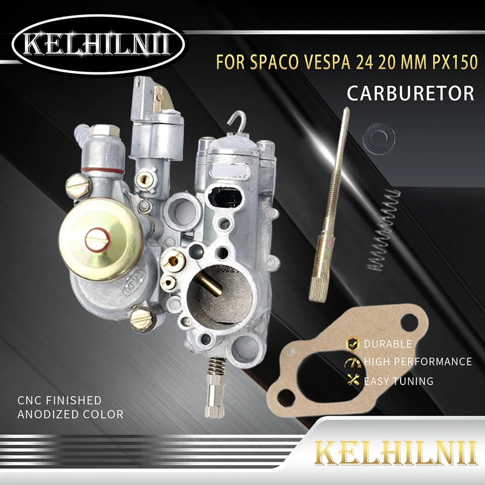 Karburátor PX150 125 20 mm 24 mm carb pre Spaco Vespa 24 20 mm P 1051 SI 20-20D LML 3 24-24D ORADO NV3