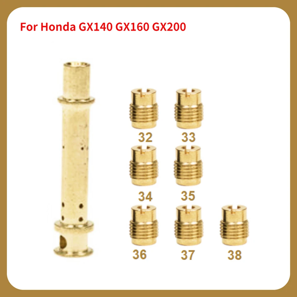 Karburátorové súpravy hlavných Jets pre Honda GX140 GX160 GX200 5,5 HP 6,5 konj sartu hlavnú palivovú dýzu Jet Carburador Injectors Gicleur GX 140