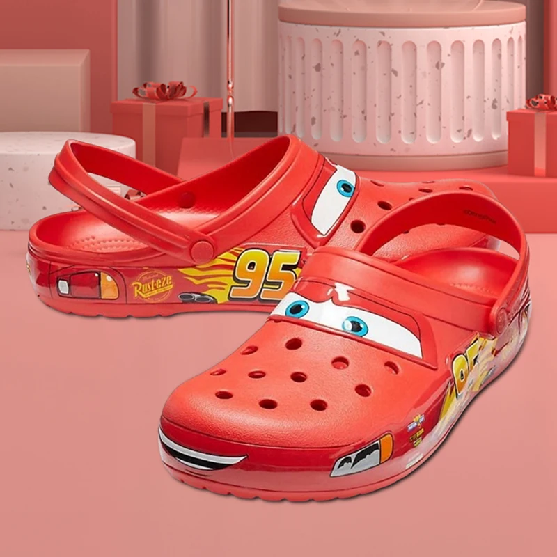 Karikatúra anime aoger Disney blesky McQueen Cute Outdoor Strippers auto nepremokavé protišmykové plážové topánky Príležitostné papuče záhrady