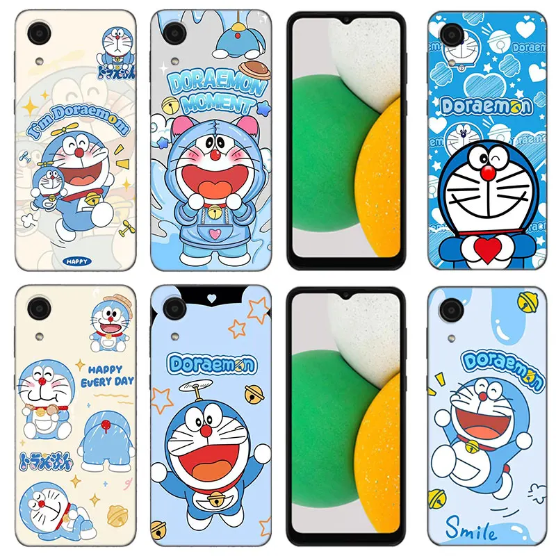 Karikatúra Anime Doraemon Puzdiar pre puzdro pre Samsung Galaxy A01 A03 Core A04 E A02 A05 A10 A20 A21 A30 A5 A5 S A6 PLUS PLUS A7 Black Cover