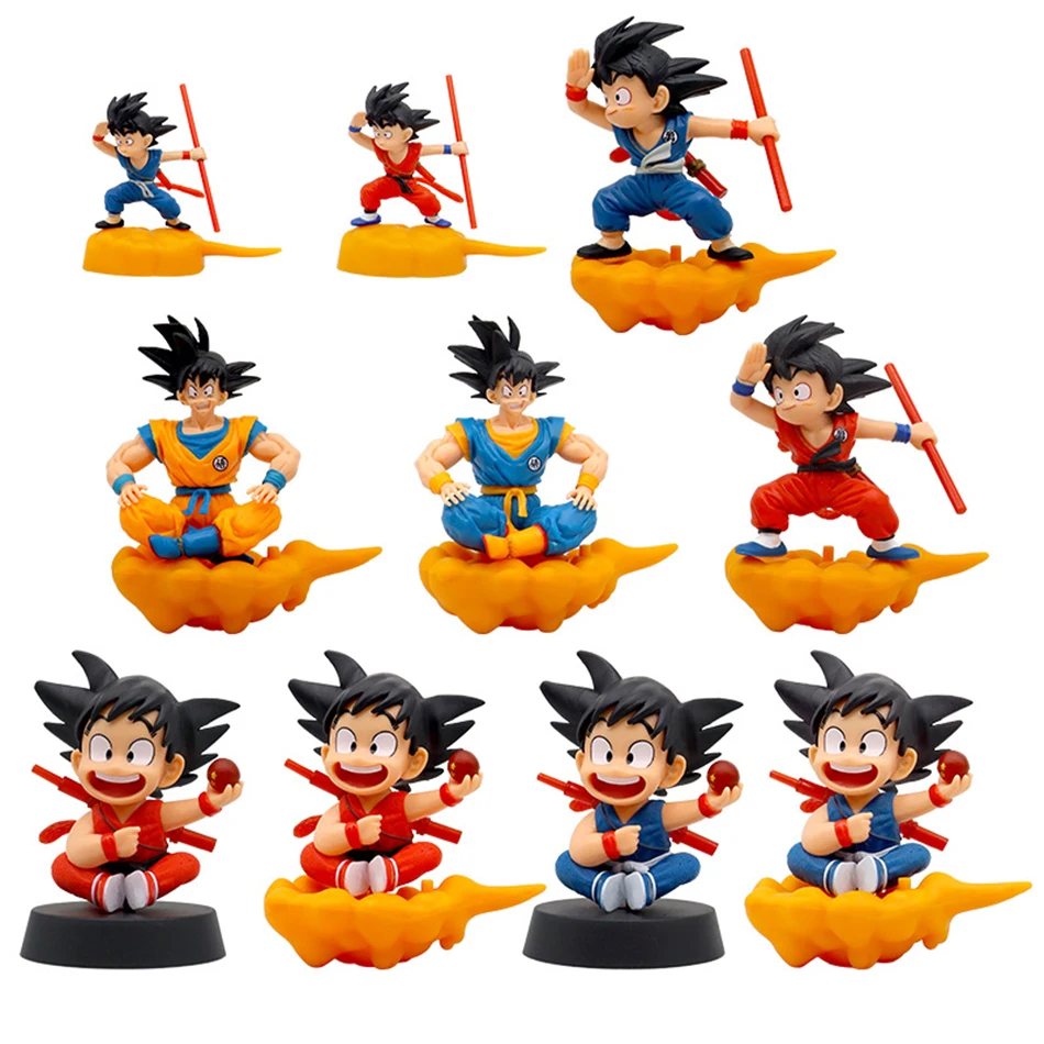 Karikatúra anime figúrka Dragon Ball Z Detské hračky Doll Doll Kawaii Goku Model doplnky Detská hračka Darčekové akcie figúrky koníčky