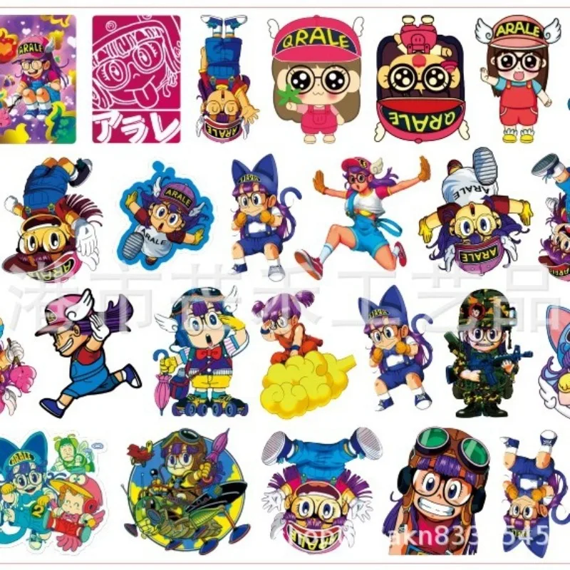 Karikatúra anime moja hrdinská akademickejia Arale akrylová záplata dvojvrstvová 2cm/4cm/8cm ručne vyrábaná DIY Keychain PP Príspevok na klip