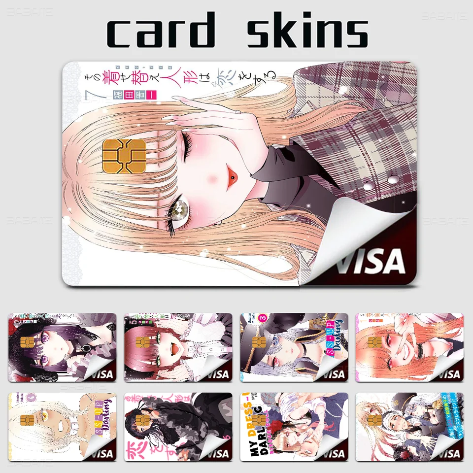 Karikatúra Anime My Detring Up Anime Cartoon Sticker Film Skin For pre kreditnú kartu Bank Card Card