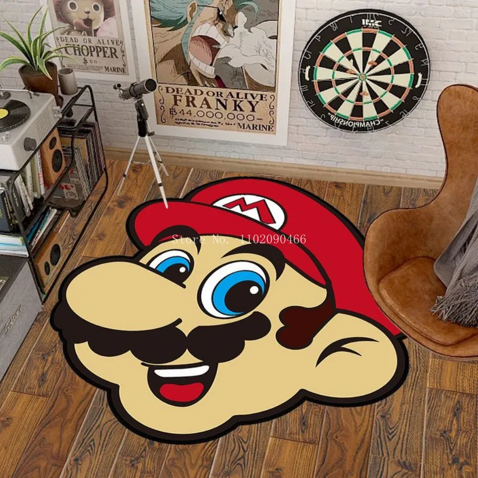 Karikatúra anime super mario na veľkú plochu koberec nepravidelný koberec Mario Bros
