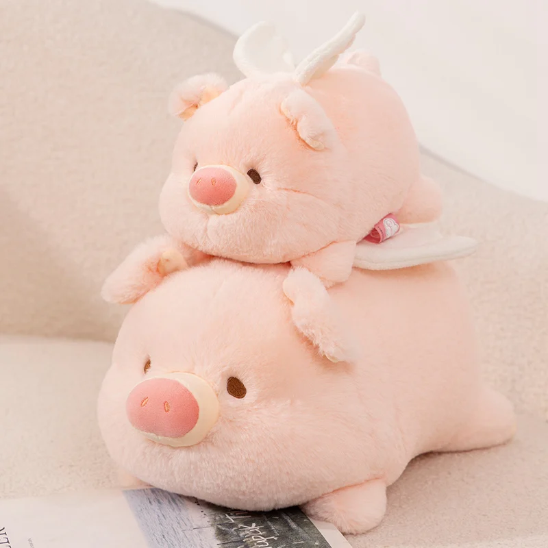 Karikatúra anjel Pras Plush Doll Liest Piggy Fľda o hračke anime zvieracie plyšové objatie vankúš dekor deti dieťa vianočné narodeniny darček