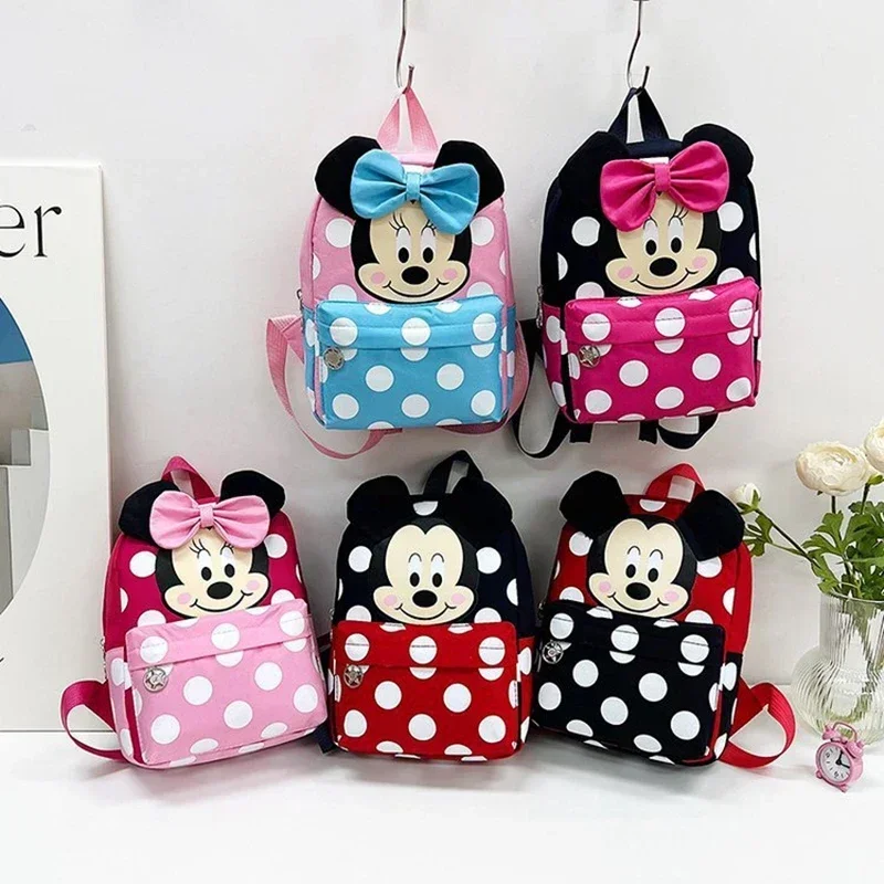 Karikatúra Bright Preschool Boy Girl Fashion Batoh Disney Mickey Mouse materská škola Mini batoh Schoolback vak 20x26x8cm
