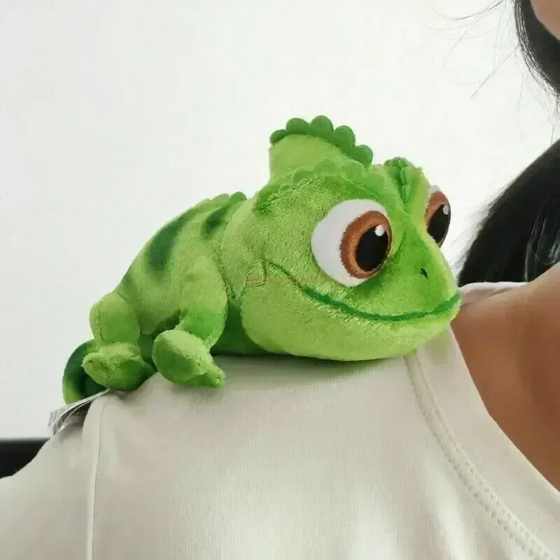 Karikatúra chameleón plyšové hračky mäkké plnené zvieratá plyšová bábika Pascal rapunzel dekora