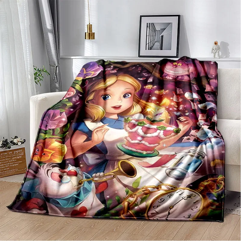 Karikatúra Cheshire Cat Alice v ríši divov mäkkých prikrývok, hodte prikrývku Pohodlnú prikrývku pre piknikové postele pohovka Domáca spálňa Kids