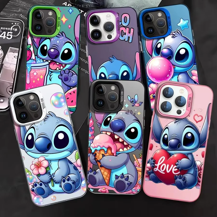 Karikatúra Disney Cute Stitch puzdro pre Samsung Galaxy A16 A06 A35 A55 A25 A05S A15 A54 A34 A24 A14 A05 A04 4G 5G MATTE zadný kryt