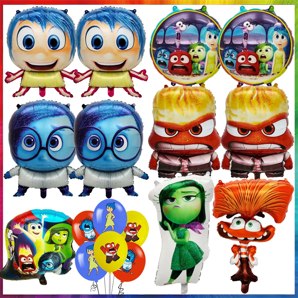 Karikatúra Disney Inside Out Barlow Party Balón Decorácie 32 palcov ružové číslo 1. balóny nasadené vo vnútri Globos pre chlapcov dievčatá
