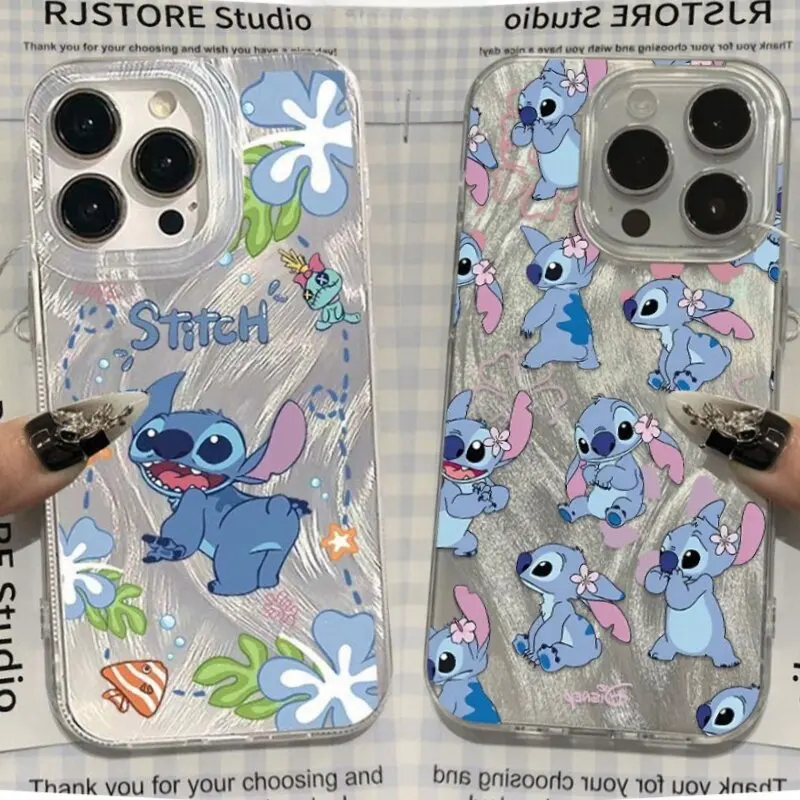 Karikatúra Disney Lovely Stitch puzdro pre Huawei Honor 20 Proo x9a x8a 5g x7b x8b x9b x7a x6a x9 x7 x8 x5 plus striebro laserový kryt