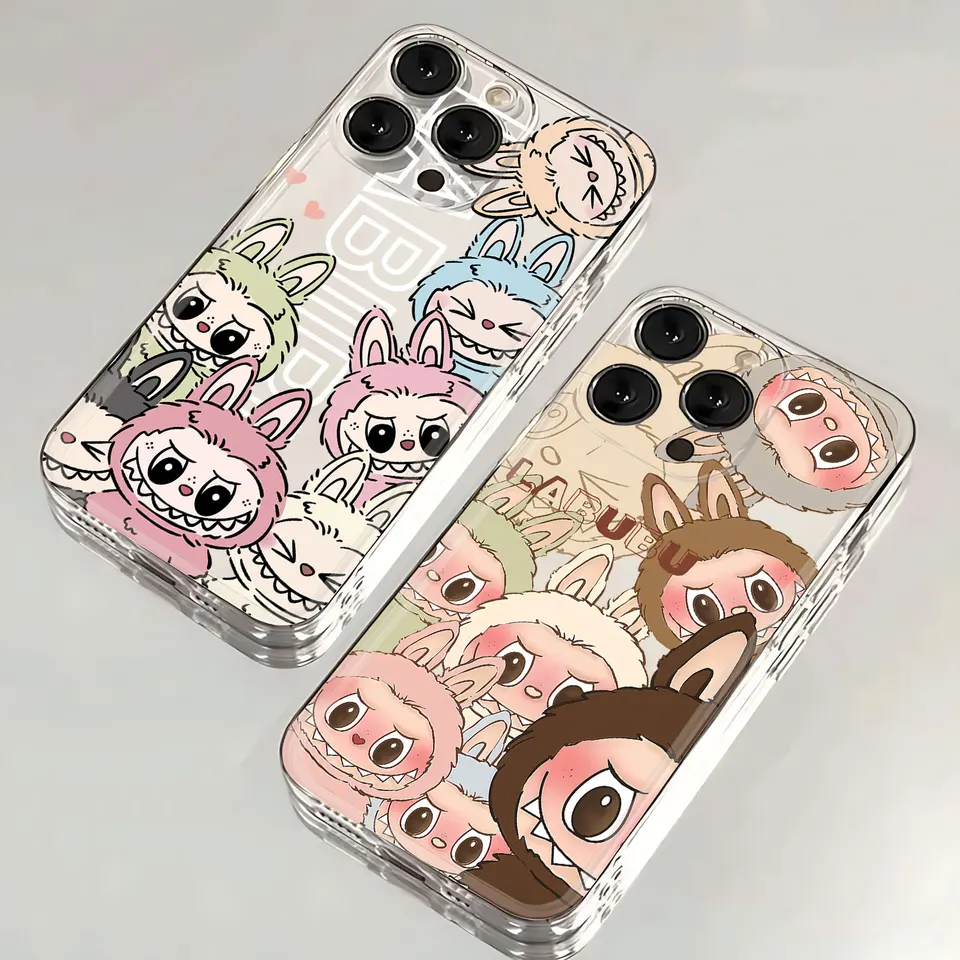 Karikatúra Doll New LaBubu Clear Case pre Samsung A73 A72 A71 A55 A52 A51 A50 A50 A35 A33 A32 A31 A30 A3 A24 A23 A22 A13 A12 A12 A05 5G Cover