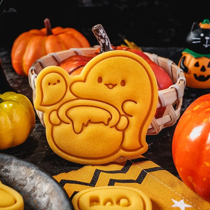 Karikatúra duchov v tvare cookie plesní Halloween roztomilý duch prelietavý cukor na rezanie plesní Začiatočník Domáce pečenie Nástroje Party Decor Supplies