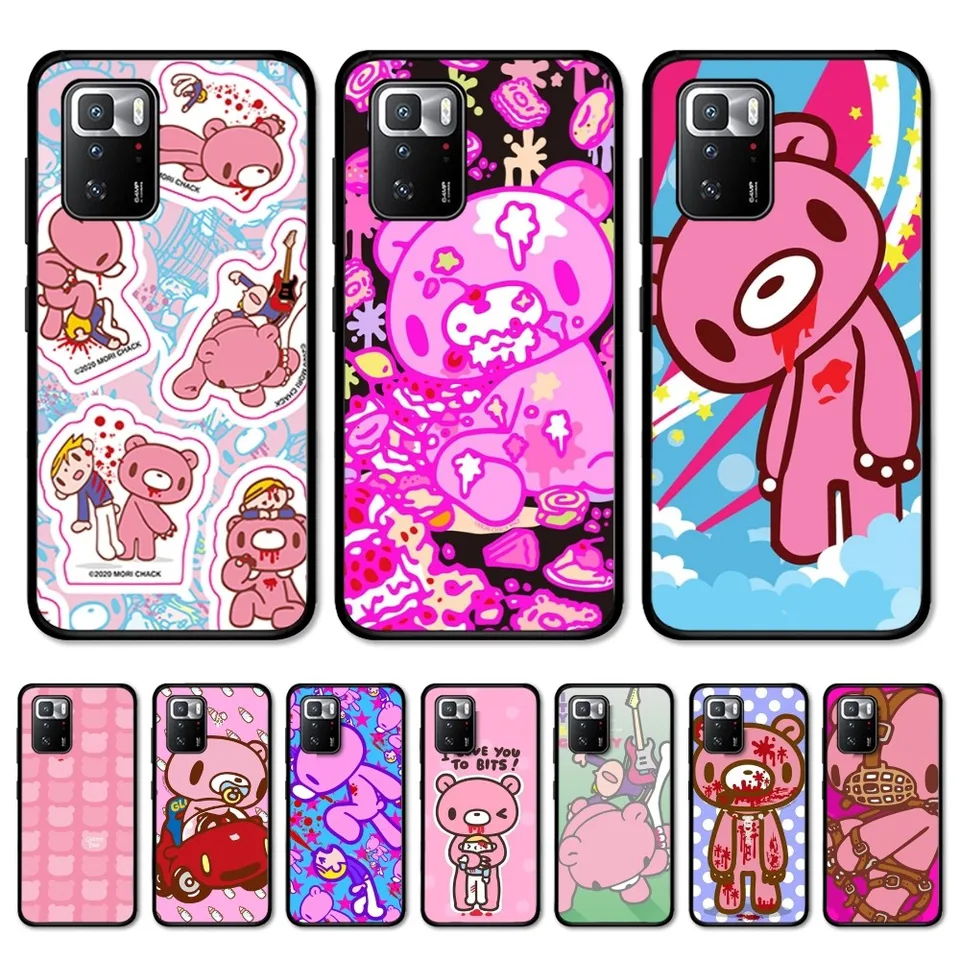 Karikatúra G-gloomy Bear Puzdet pre redmi notu 4 x 5 a 6 7 8 t 9s 10 11S 11EPro POCO M3 PRO