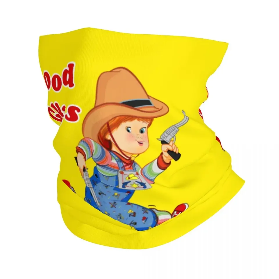Karikatúra Good Guys Cowboy Gaiter Gaiter Ženy Men UV ochrana Zimné dieťa hra Chucky Bandana Scat pre lyžovanie