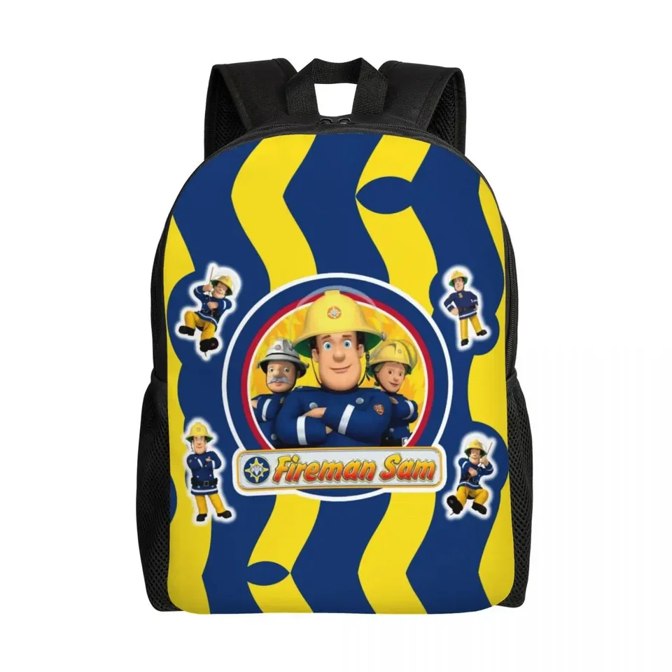 Karikatúra hasičský televízny seriál Hasič SAM Batohy Boys Dievčatá Škola školy College Tags Men Ženy Bookbag sa hodí