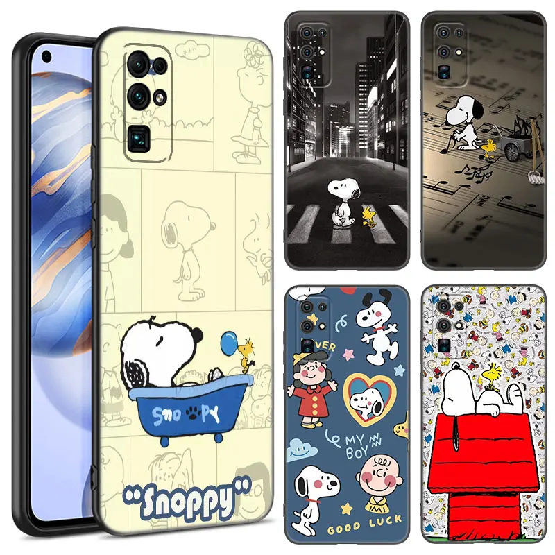 Karikatúra Kawaii S-Snoopy Puzdro pre Huawei Honor 70 90 Lite X40 GT X50 I X5 + X6A X6S X7A X8A X8B X6 X7 X7 X8 X9 4G X9A X9B 5G 5G 5G