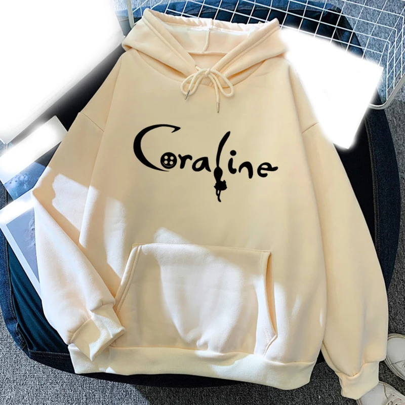 Karikatúra koralín tlačené mikiny Men Žena Streetwear Hoodie Hooded Mikiny pulvovery harajuku unisex stopky