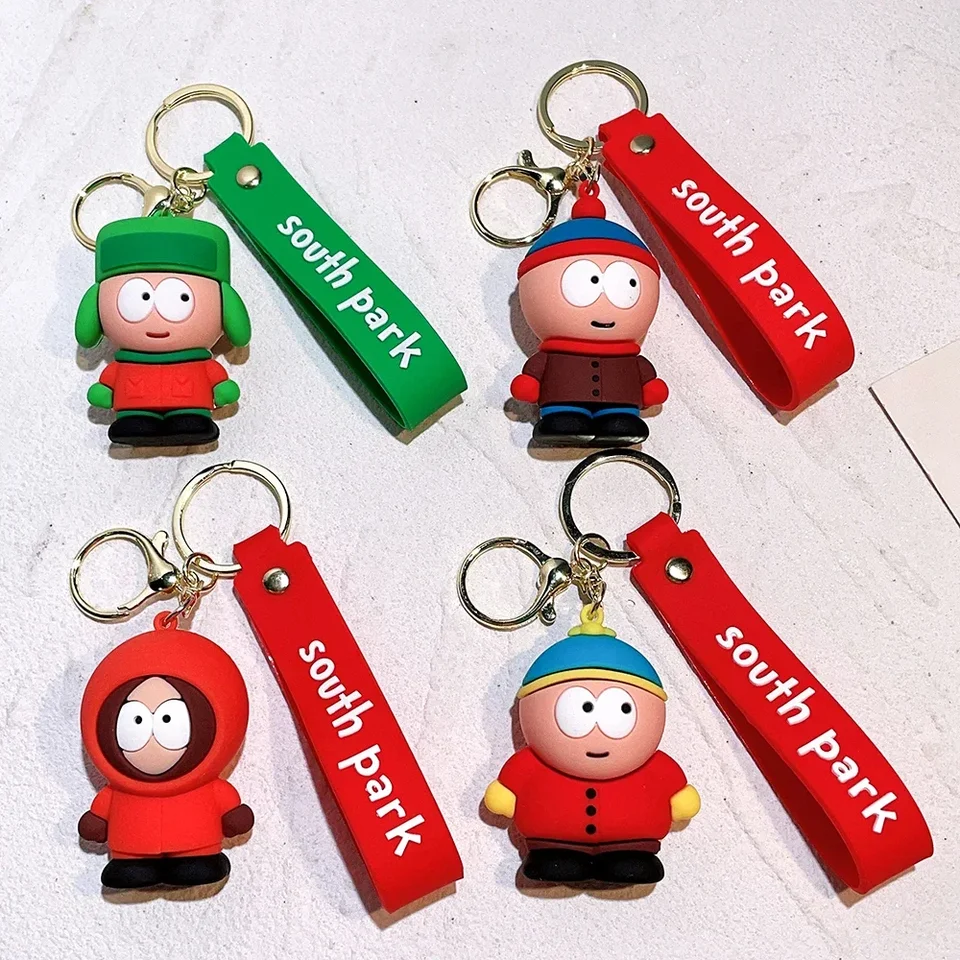 Karikatúra kreatívna bábika South Park Kyle Broflovski Keychain prívesok Kenny Bag Ornament Key Ring