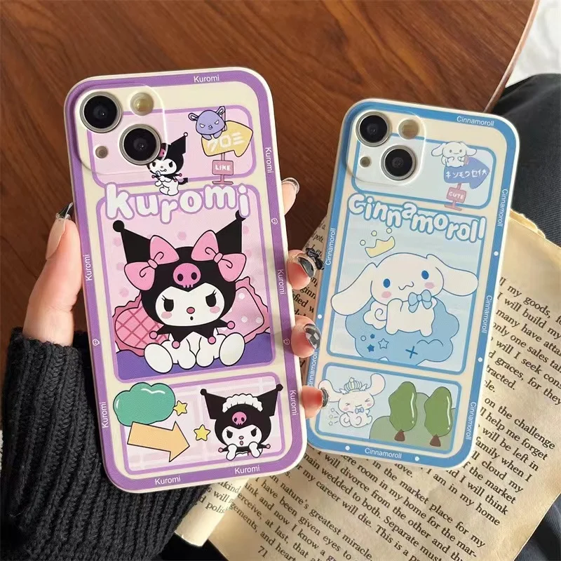 Karikatúra Kuromi TPU puzdro na česť x7 x8 x7a x6a 90 x8a x7b x8b x6 50 70 x9b x9 x9a 20 80 Magic 4 5 6 Lite Cinnamoroll Cover Dog Cover