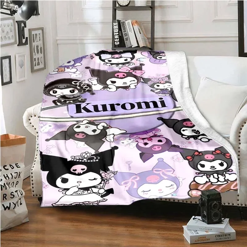 Karikatúra kuromis vzor hodí prikrývku ľahkú hmotnosť prikrývku pre obývaciu izbu Spálňa detská izba Teplá prikrývka vianočný darček