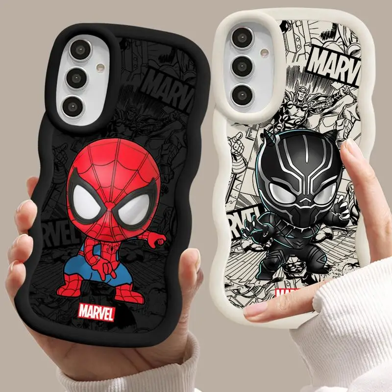 Karikatúra Marvel Sqiderman telefónny puzdro pre vivo Y21 Y22S Y27 Y16 Y02 Y20 Y03 Y15S Y17 Y20I Y21A Y21S Y18 4G Y17S Y28 5G Soft Cover Cover