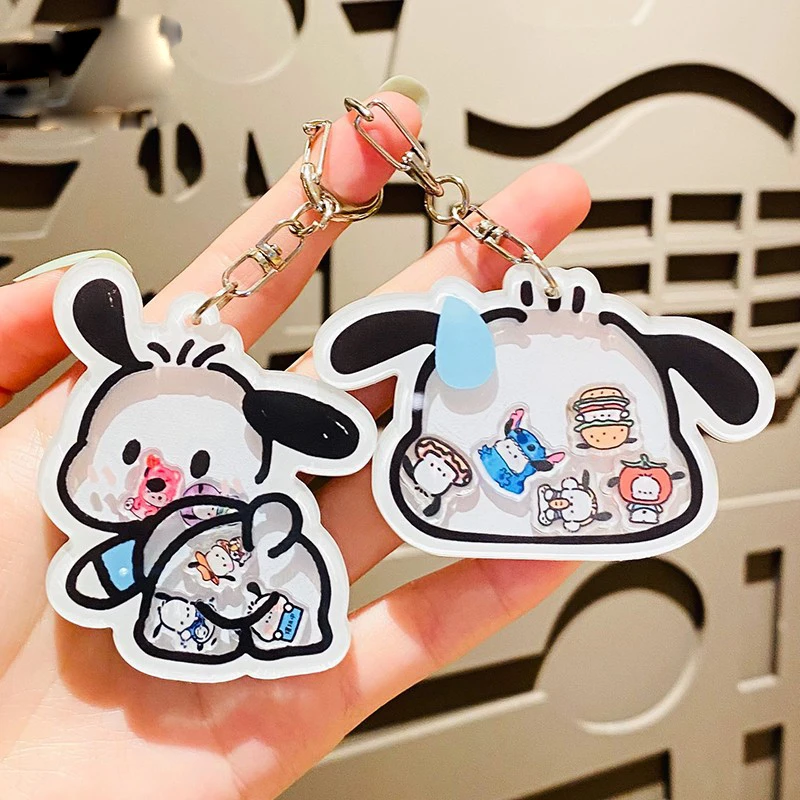 Karikatúra pacha Shake Dog Keychain pre ženy darček móda módna karikatúra zvierací bábiky kľúče kľúče vrecko Airpods Box Car Phone Accessorie šperky