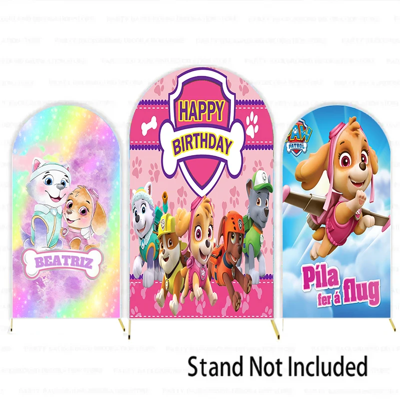 Karikatúra Paw Patrol Dog Bone Pink Girl Detské narodeninové oslava Karte