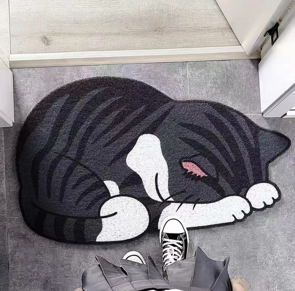 Karikatúra piesok Scraping Prach Dvere Vstup podložka Kuchyňa Kúpeľňa nekĺzanie kobercového koberca na odstránenie kobercového drôtu slučka Footpad routpad