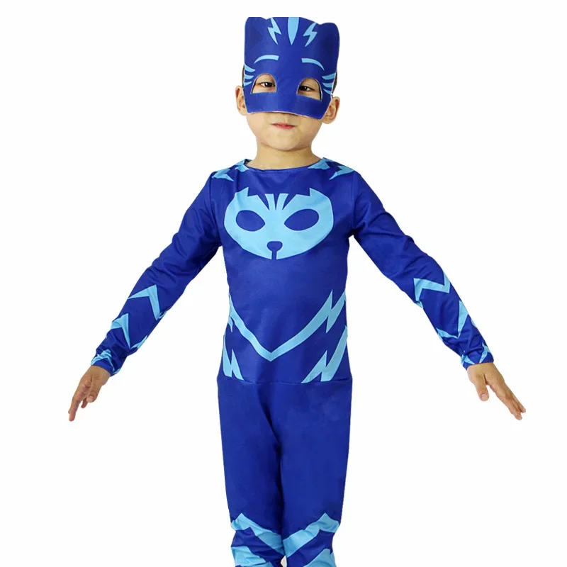 Karikatúra pj cosplay kostým anime figúrka Obliekanie oblečenia vianočné Halloween narodeninové oslavy pre chlapca dievča Detské doplnky darčeky