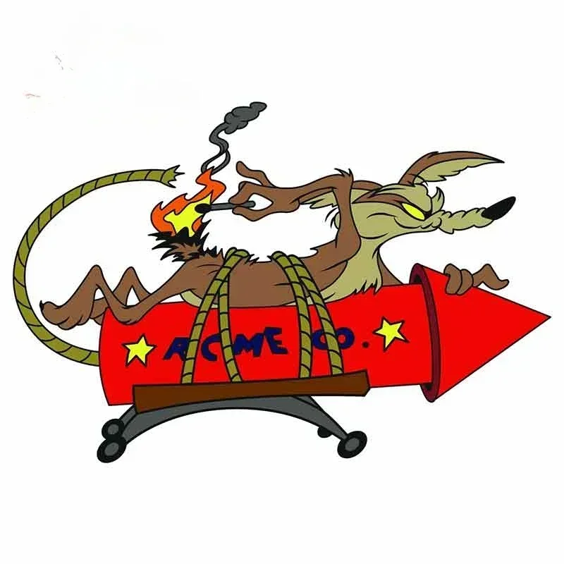 Karikatúra pre autá pre Wile e Coyote Acme Rocket Vinyl Dist Anime Styling