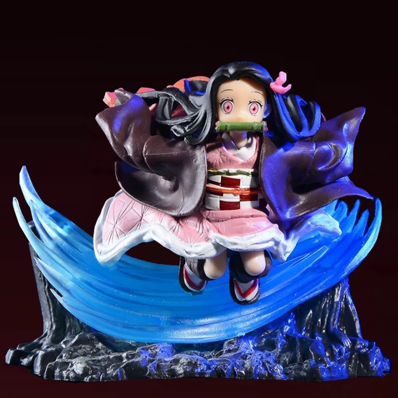Karikatúra Run Kamado Action Figure Demon Slayer Figurine 11cm q Verzia Kamado Nezuko Anime Figure PVC Zbierka Zbierka Hračky pre stolné počítače