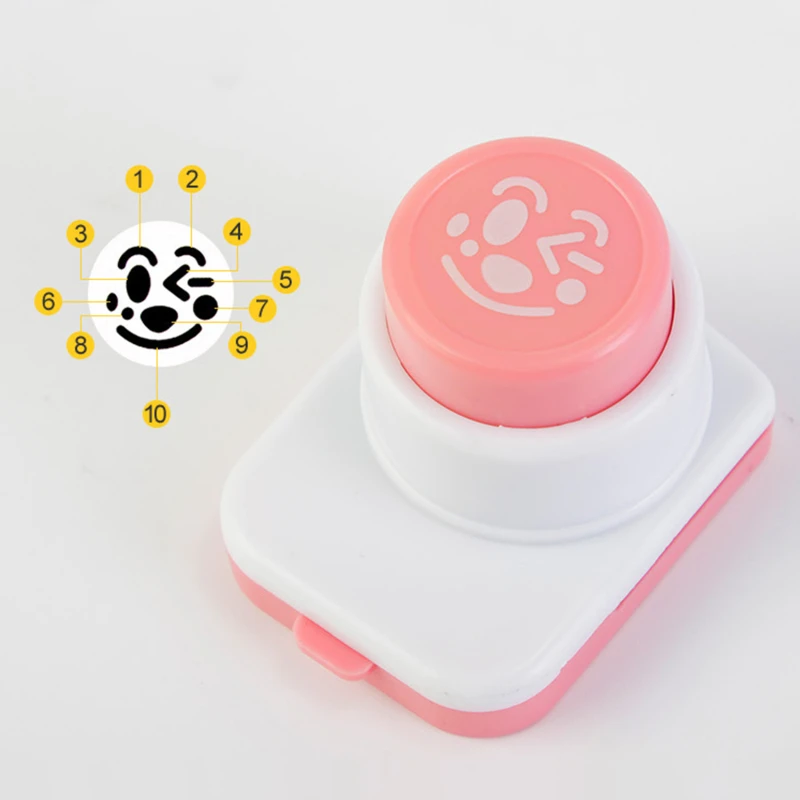 Karikatúra ryžová guľôčka formy DIY usmievavá tvár Tvar tváre Sushi Maker Pleseň morská riasa Cutter Rice Rice Ball Kuchyňa bento dekorácia