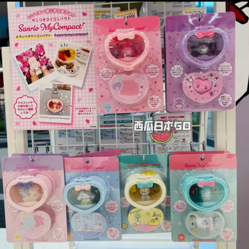 Karikatúra Sanrio Characs Cinnamoroll Melody Melody Pochacco Kuromi Little Twin Stars Mini Ornament prívesok Keychain Key Detský darček Darček
